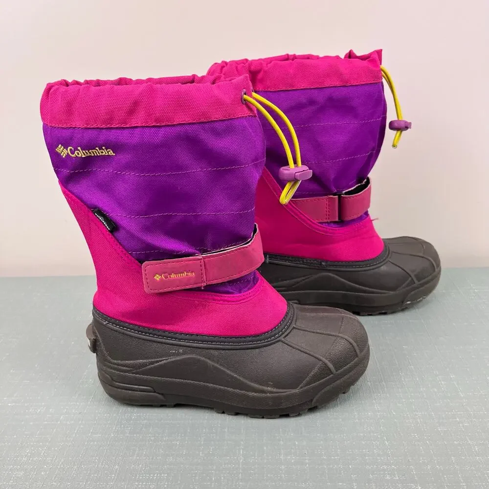 Columbia Children Powderbug Plus II Winter Snow Boots Haute Pink 3